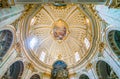 Vault of the Church of Santissima TrinitÃÂ  degli Spagnoli, in Rome, Italy Royalty Free Stock Photo